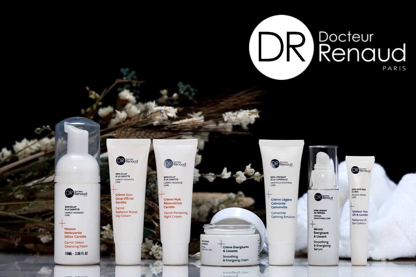 La gamme de soins visage Docteur Renaud utilisée au Cocooning Institut